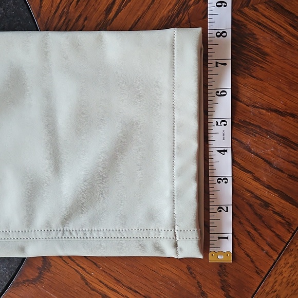 A&F Curve Love Mint Green Faux Leather 90's Ultra High Rise Straight Leg Pant 29 - Picture 16 of 16
